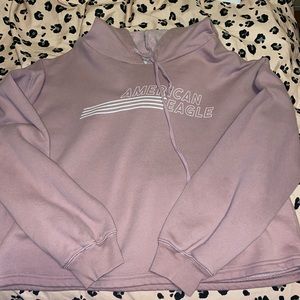American eagle cropped hoodie Large